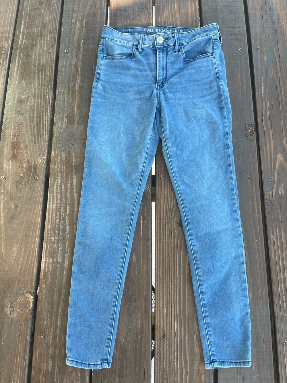 American Eagle Outfitters Medium Blue Women's Skinny Jeans Super Stretch Size 6